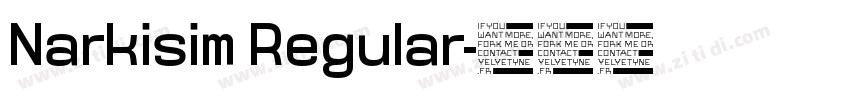 Narkisim Regular字体转换